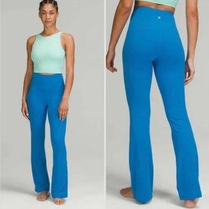 Lululemon Groove Pant 8 Poolside Blue Flared Nulu Size 8 - EXCELLENT